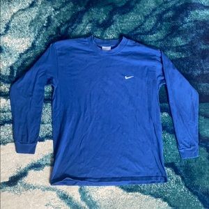 Vintage Navy Blue Long Sleeve T-Shirt